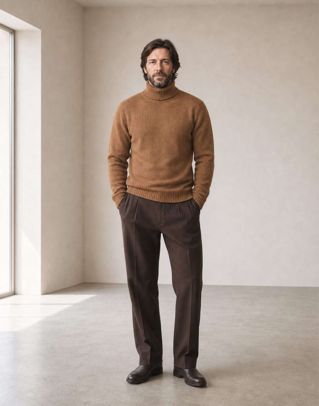 Camel Royal Alpaca Turtleneck — Thaya