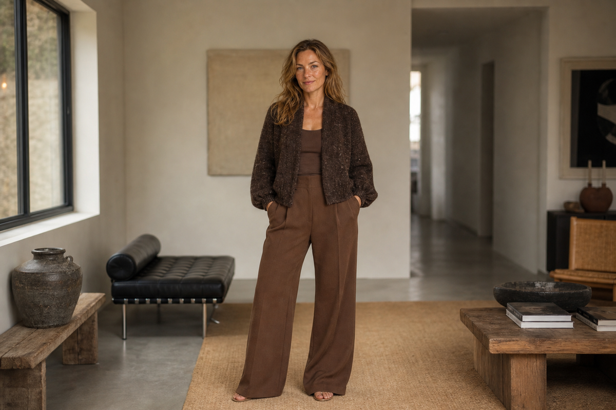 Baby Alpaca Bark Long Cardigan — Tuta